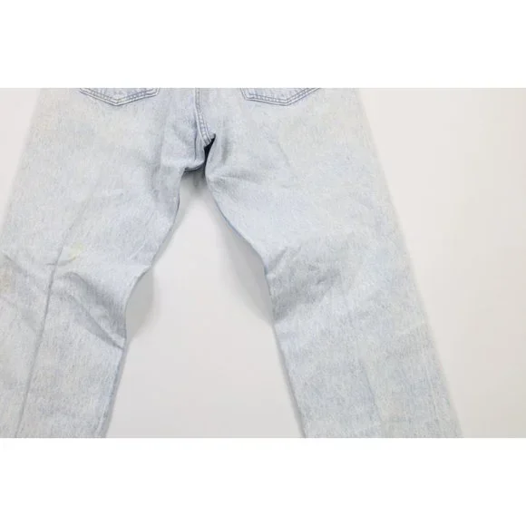 Vintage 90s Levis 501xx Mens 32x30 Distressed Button Fly Acid Wash Jeans USA
